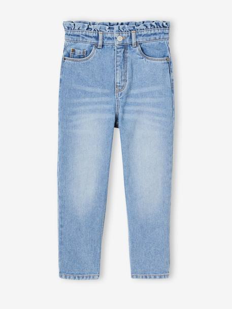 Mädchen Mom-fit-Jeans - blue stone+grauer denim - 1