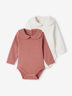 Babymode-Bodys-2er-Pack Mädchen Baby Bodys, lange Ärmel Oeko-Tex