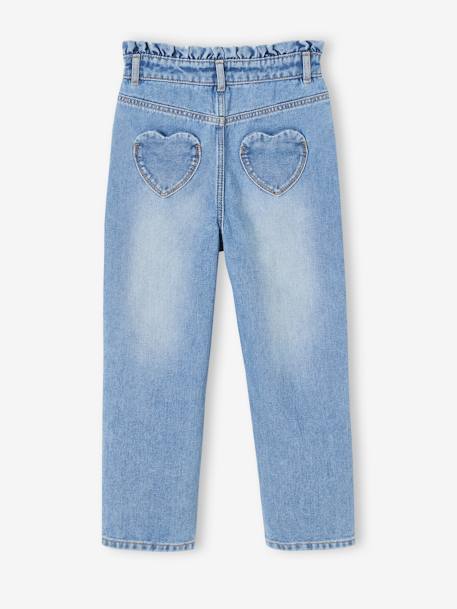 Mädchen Mom-fit-Jeans - blue stone+grauer denim - 2