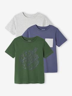 Jungenkleidung-3er-Pack Jungen T-Shirts BASIC Oeko-Tex