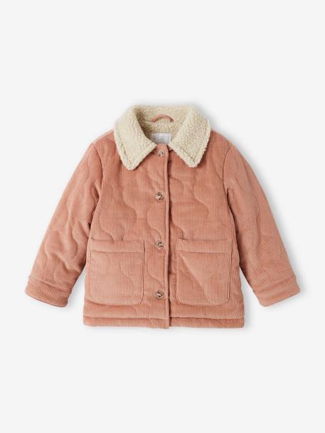 Mädchen Cordjacke mit Fleecefutter - blush - 1