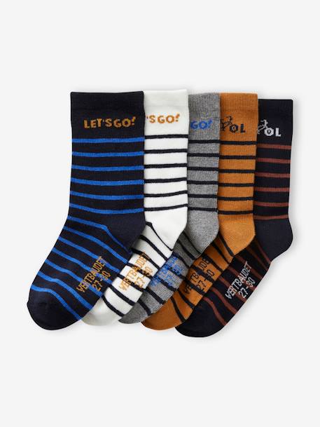 5er-Pack Jungen Socken BASICS Oeko-Tex - nachtblau - 1