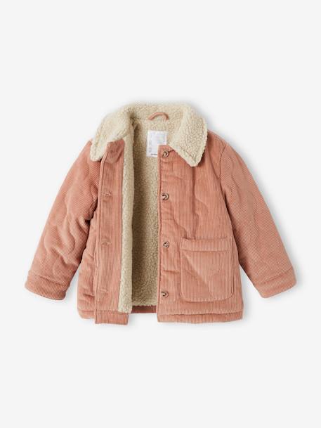 Mädchen Cordjacke mit Fleecefutter - blush - 2