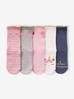 Maedchenkleidung-Unterwäsche, Socken, Strumpfhosen-5er-Pack Mädchen Socken Oeko-Tex