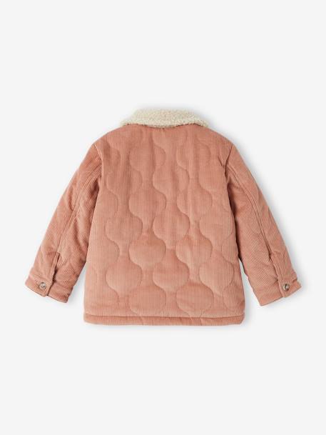 Mädchen Cordjacke mit Fleecefutter - blush - 3