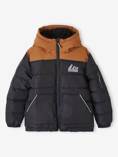 -Jungen Steppjacke mit Kapuze, Recycling-Polyester