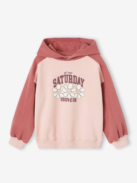 Mädchen Kapuzensweatshirt pudrig rosa 1