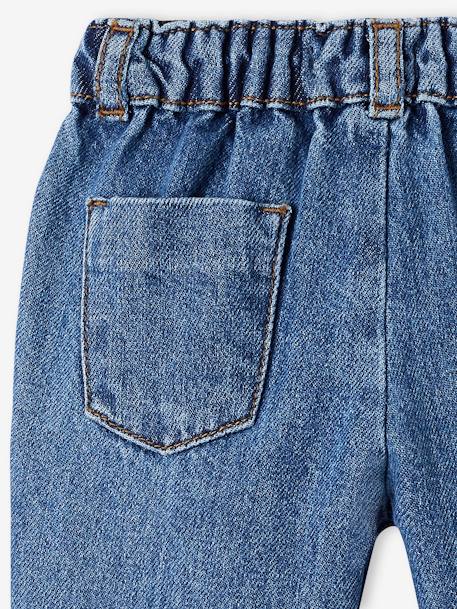 Mädchen Baby Mom-fit-Jeans, Knopfverschluss Oeko-Tex blue stone 4