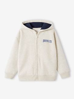 -Jungen Kapuzensweatjacke mit Reißverschluss