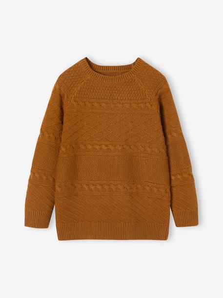 Jungen Pullover Oeko-Tex - bronze - 1