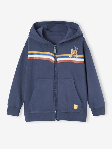 Jungen Kapuzensweatjacke - nachtblau - 1