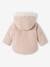 Warmer Baby Wintermantel mit Recycling-Polyester rosa 4