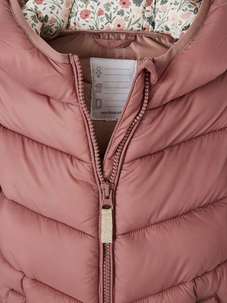 Mädchen Light-Steppjacke mit Kapuze - blush+himmelblau+moosgrün+senfgelb - 6