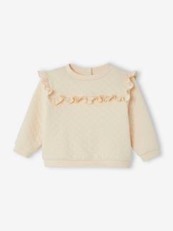 Babymode-Pullover, Strickjacken & Sweatshirts-Sweatshirts-Mädchen Baby Sweatshirt mit Rüschen