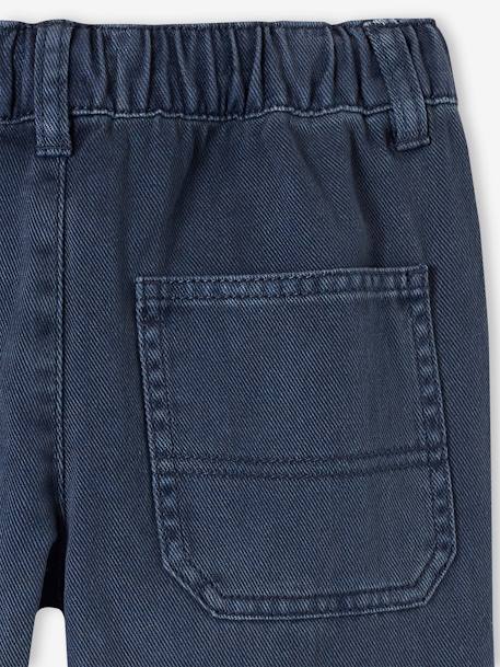 Jungen Hose mit Dehnbund Oeko-Tex, Bundweite verstellbar moosgrün+nachtblau 8