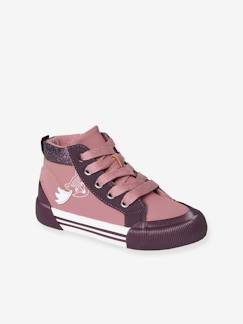 Kinderschuhe-Mädchen High-Sneakers, Anziehtrick