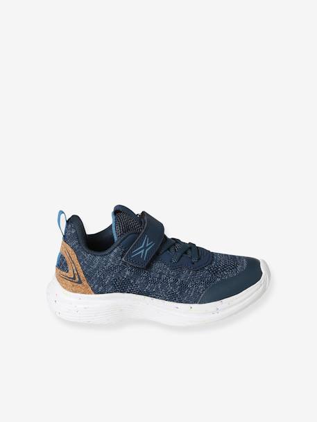 Leichte Kinder Klett-Sneakers blau 3