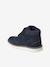 Warme Kinder Klett-Boots mit Anziehtrick blau+braun+schwarz 3