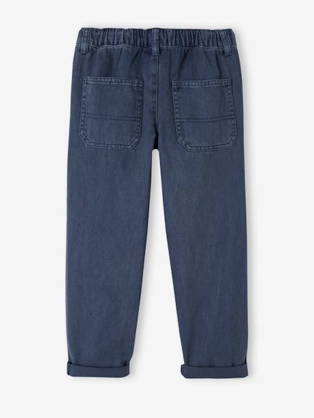 Jungen Hose mit Dehnbund Oeko-Tex, Bundweite verstellbar moosgrün+nachtblau 6