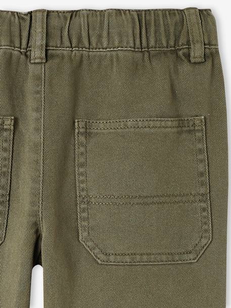 Jungen Hose mit Dehnbund Oeko-Tex, Bundweite verstellbar moosgrün+nachtblau 4