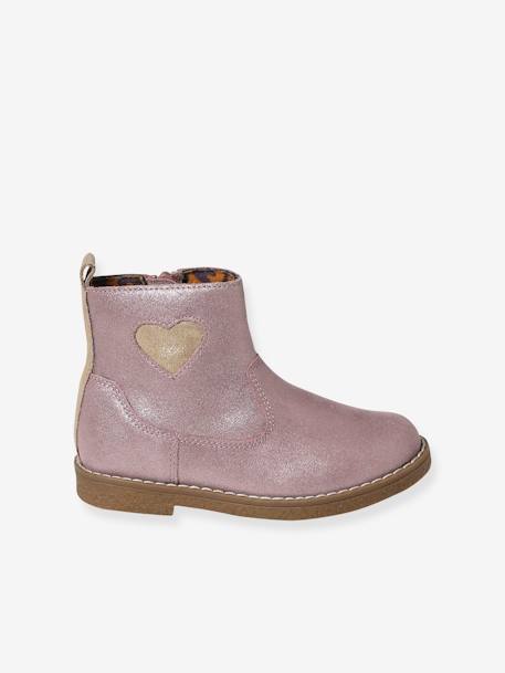 Mädchen Boots mit Anziehtrick - rosa - 2