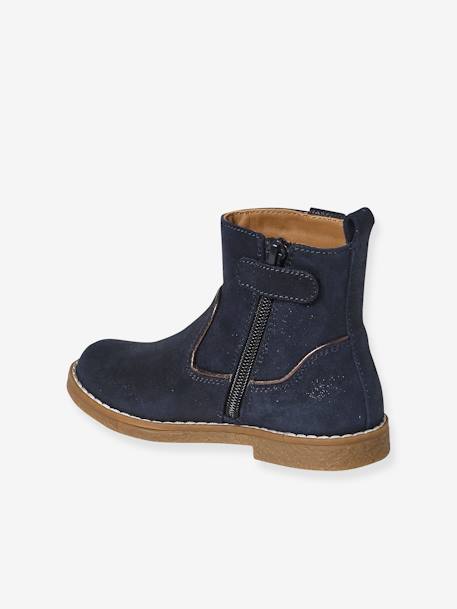 Mädchen Boots mit Anziehtrick marine 3