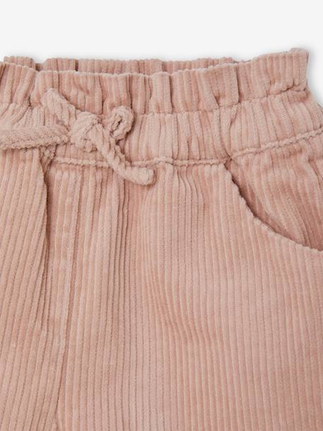 Mädchen Baby Cord-Shorts karamell+marine+pudrig rosa 12