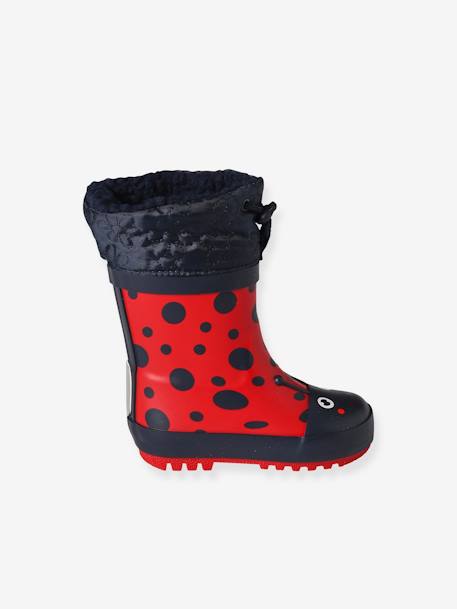 Warme Baby Gummistiefel rot 2