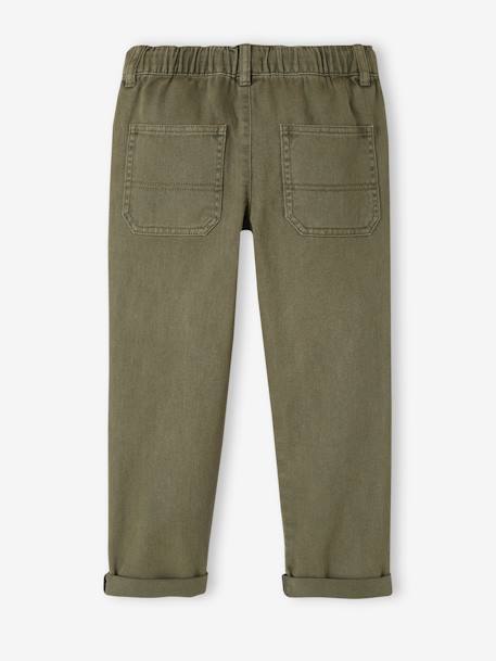 Jungen Hose mit Dehnbund Oeko-Tex, Bundweite verstellbar moosgrün+nachtblau 2