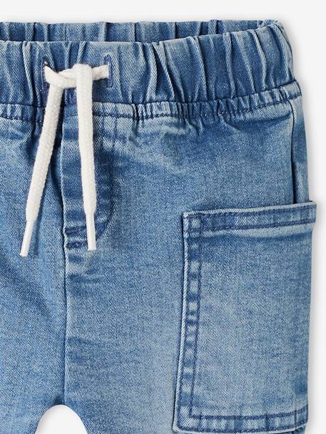 Baby Jeans, Schlupfbund Oeko Tex - dark blue+double stone - 8