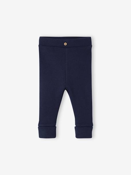 Baby Leggings BASIC Oeko-Tex beige+goldgelb+marine+rosa 7