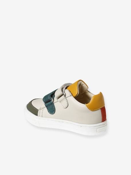 Baby Klett-Sneakers - beige/tannengrün/ocker - 3