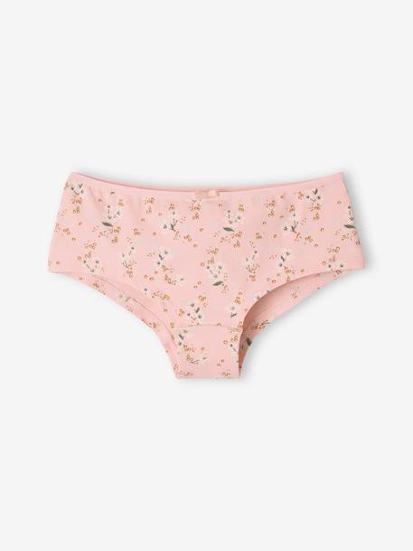 5er-Pack Mädchen Shortys, Blumen Oeko-Tex pudrig rosa 2