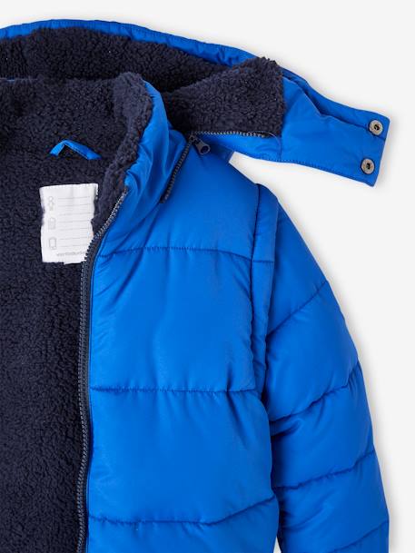 Jungen 2-in-1-Steppjacke mit Fleecefutter elektrisch blau 12