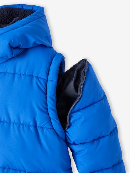 Jungen 2-in-1-Steppjacke mit Fleecefutter elektrisch blau 13