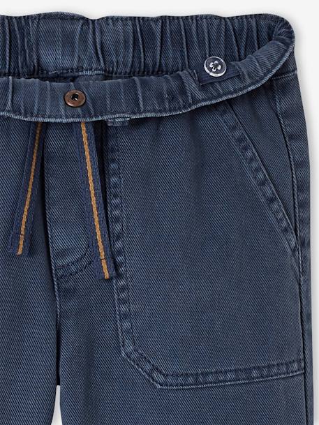 Jungen Hose mit Dehnbund Oeko-Tex, Bundweite verstellbar moosgrün+nachtblau 7