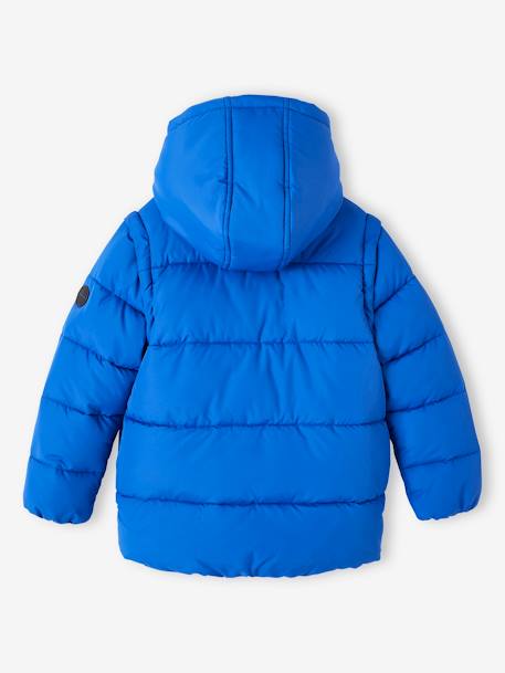 Jungen 2-in-1-Steppjacke mit Fleecefutter - elektrisch blau - 6