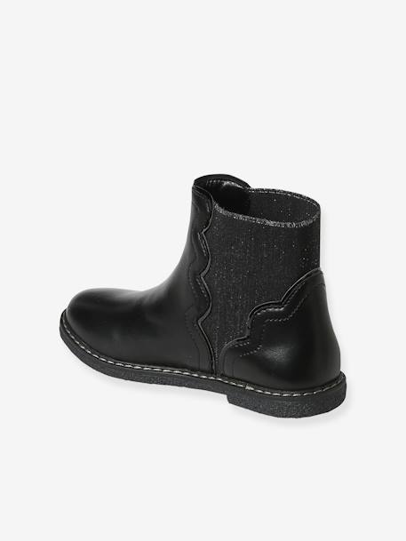 Mädchen Boots mit Dehneinsatz - schwarz - 3