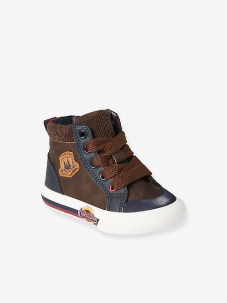 Baby High-Sneakers mit Reißverschluss - braun - 1