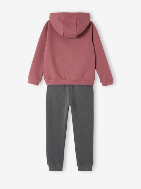 Mädchen Sport-Set: Sweatshirt & Jogginghose pflaume 4