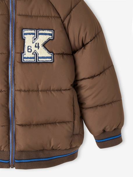 Jungen Steppjacke mit Fleecefutter, Recycling-Polyester marine+schokolade+tannengrün 10