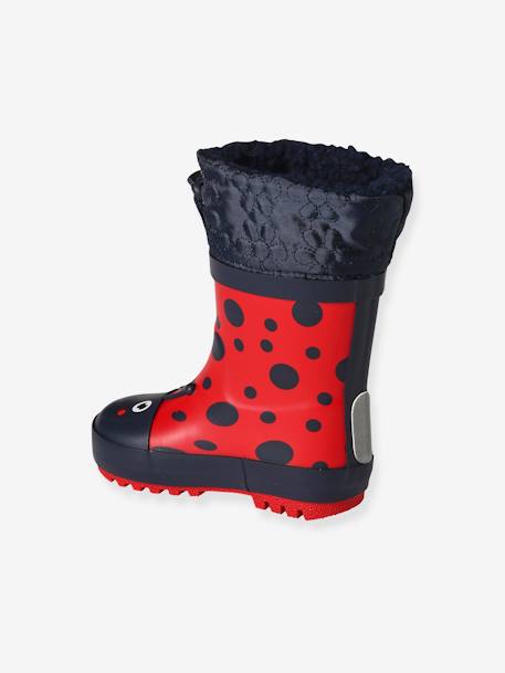 Warme Baby Gummistiefel rot 3