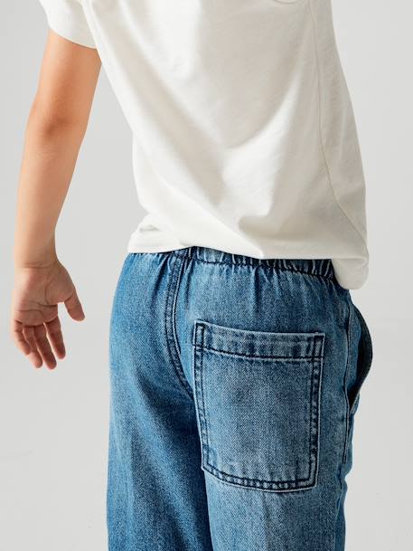 Weite Jungen Jeans mit Dehnbund Oeko-Tex bleached+blue stone+dunkelblau 14