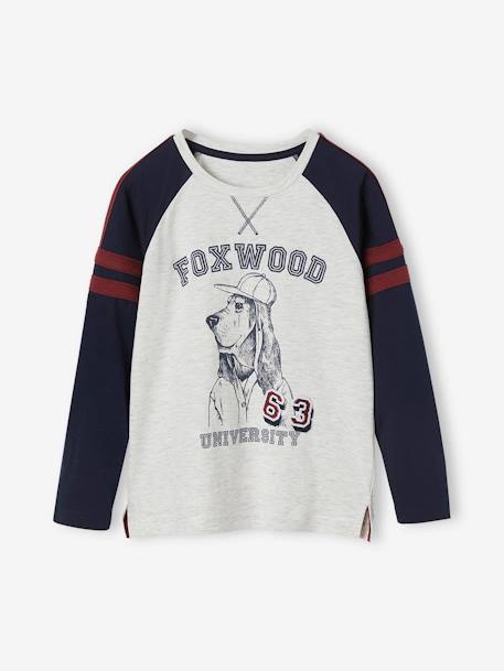 Jungen Shirt weiß/marine foxwood 1