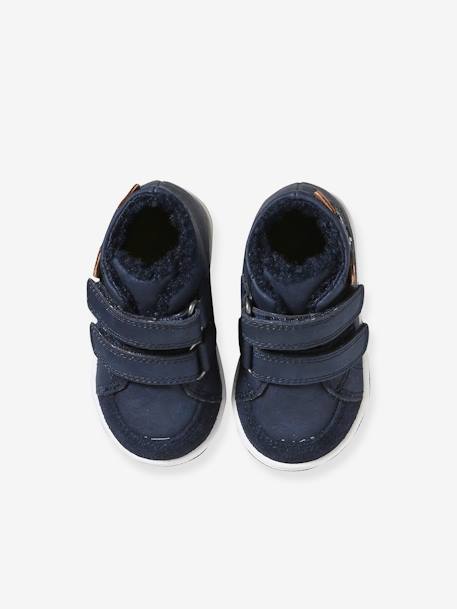 Warme Baby Klett-Sneakers - blau - 4