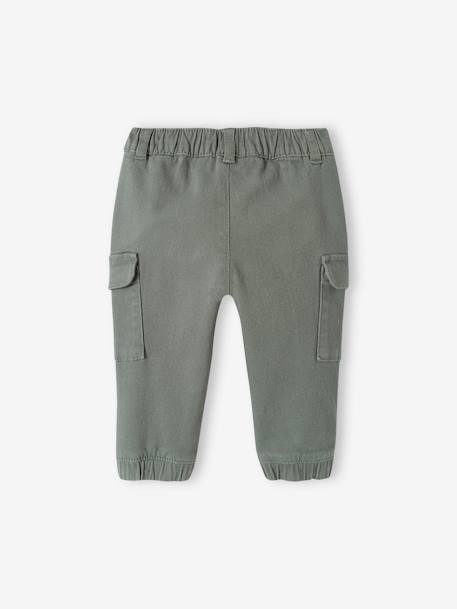 Baby Cargohose mit Dehnbund Oeko-Tex khaki 2