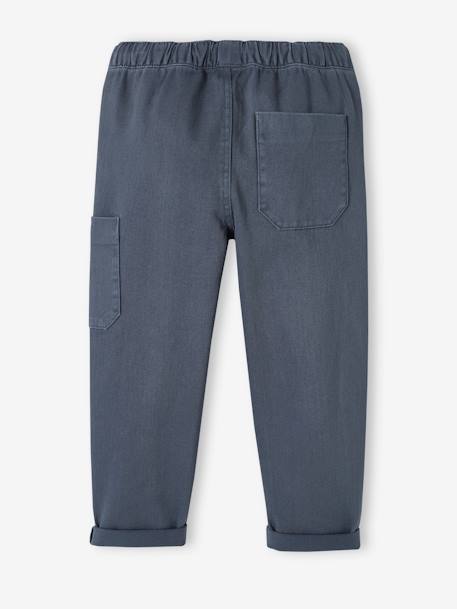 Jungen Cargohose mit Schlupfbund karamell+petrol 9