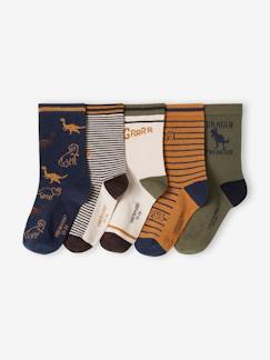 Jungenkleidung-Unterwäsche & Socken-5er-Pack Jungen Socken mit Dinos Oeko-Tex