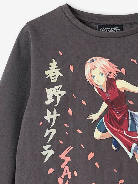 Kinder Sweatshirt NARUTO SAKURA grau 3