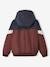 Jungen Windjacke, Wattierung Recycling-Polyester - bordeaux+colorblock camelfarben - 3